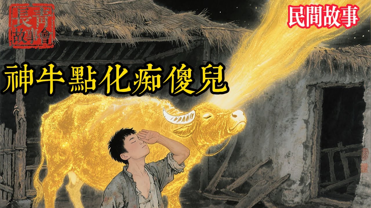 痴傻儿為救一頭老牛，被全村當眾恥笑！沒想到當晚神牛竟口吐人言点化痴傻儿 #民间故事 #故事頻道 #听书 #民間故事 #有聲書 #說書 #睡前故事 #情感