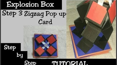 STEP-3 OF EASY EXPLOSION BOX | ZIG-ZAG POP UP CARD |Supervising shell