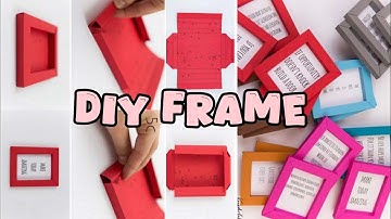 Paper frame 3D DIY |Paper frame tutorial | Shadow box diy
