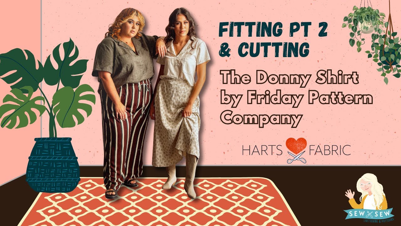Fitting Pt 2 and Cutting Donny Shirt by Friday Pattern Company - YouTube