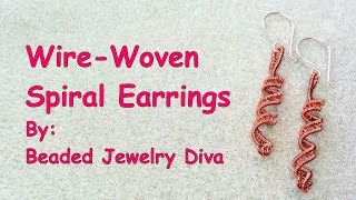Wire Weaving Tutorial  - Wire Weaving Earrings - Make Wire Jewelry!