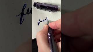 Fountain Pen Flex In Action!  #Satisfying #Calligraphy #Fountainpen #Handwriting #Oddlysatisfying