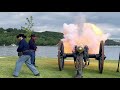 Civil War Cannon Fire over the St. Croix River in Stillwater Minnesota