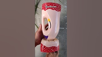 #diy - Transformando vidro de AMACIANTE em um incrível VASO BONECA!!! #jardinaveis #façavocêmesmo