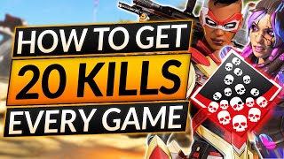 How to get 20 KILLS EVERY GAME - How I Win 1v3's EASILY - Apex Legends Guide