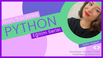 Python | Listeler | Ders 9