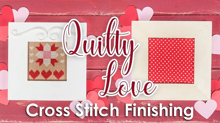 How to Finish Cross Stitch In A Simple Frame | Qui...