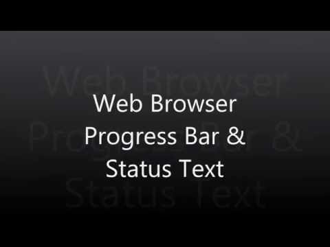 Progress bar & Status Text  Web browser - Visual Basic Tutorial