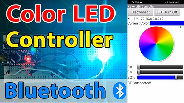color LED Controller with Bluetooth sensor HC05 | RGB LED controller Bluetooth