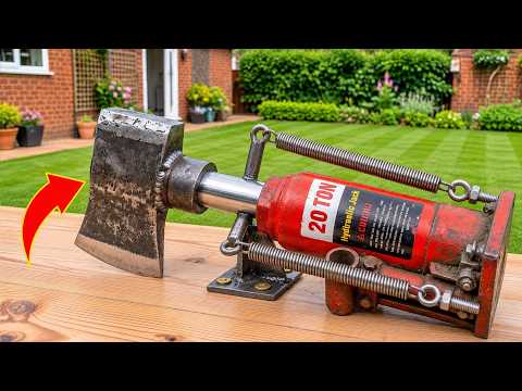 Attach an axe to an angle grinder and be amazed! 99% of welders don’t know this