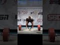 World Sub-Junior Record Deadlift Classic with 331 kg by Pavel Benda CZE in 120+ kg class