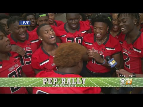 CBS 11 Pep Rally: Cedar Hill High School Football Team