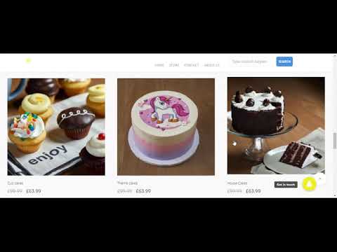 Bakery Demo web design