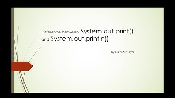 Difference between print() and  println() in java in hindi