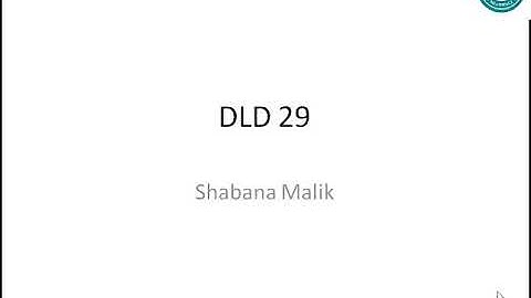 Lec 29 Logic Circuits Digital logic Design (DLD) in Urdu/ Hindi