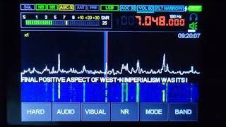 DECODING MORSE CODE ON W1AW AT DIFFERENT WPM SPEEDS WITH THE MACHILITE DSP SDR RECEIVER 9-14-2021