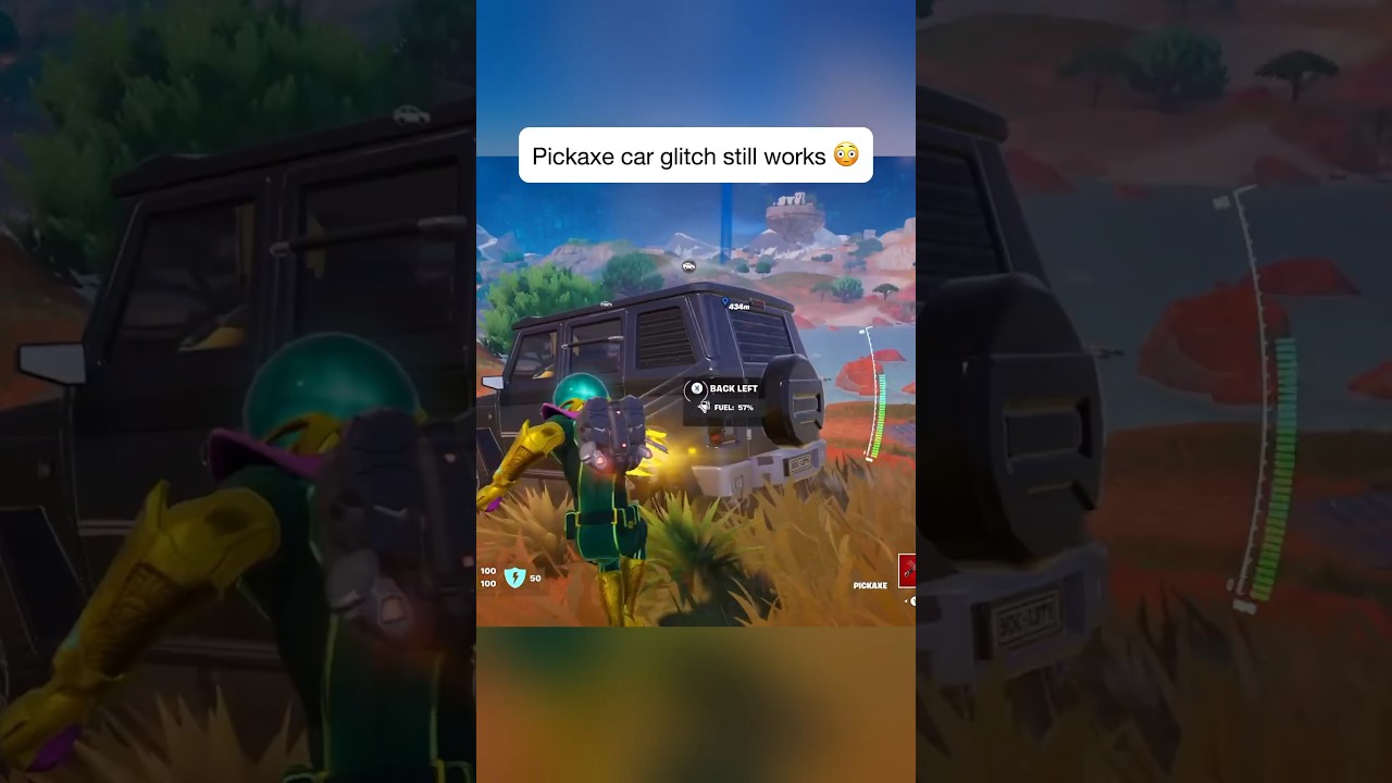 Pickaxe car GLITCH still works 😳 