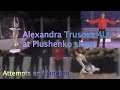 Alexandra Trusova 4Lz at Plushenko show