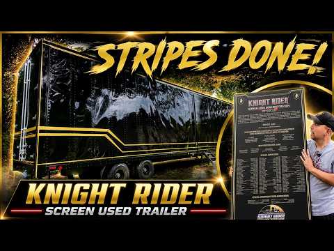 Knight Rider Semi Donor Plaque Revealed, Outside Stripes DONE & Mystery Lock Box Installed!