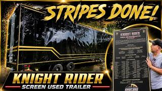 Knight Rider Semi Donor Plaque Revealed, Outside Stripes Done & Mystery Lock Box Installed!