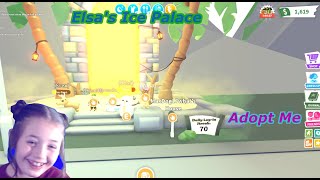 Elsa's Ice Palace Build 'ADOPT ME'
