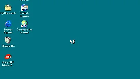 Windows 98 Startup and Shutdown with screen