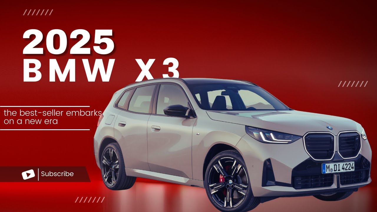 2025 BMW X3 ICONIC GLOW illuminated GRILLE, AMBIENT Lights, DRIVING At ...