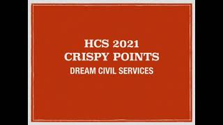 HCS CRIPSY POINTS PART1