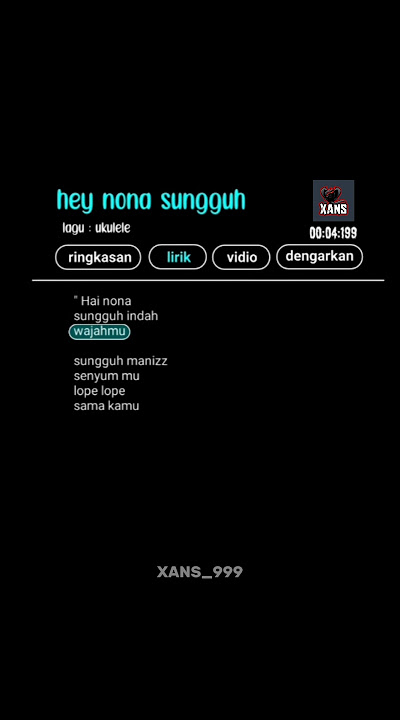 LIRIK LAGU HEY NONA SUNGGUH #liriklagu #music #fyp #shorts