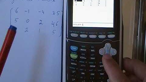 Solve System of Equations by TI84 plus
