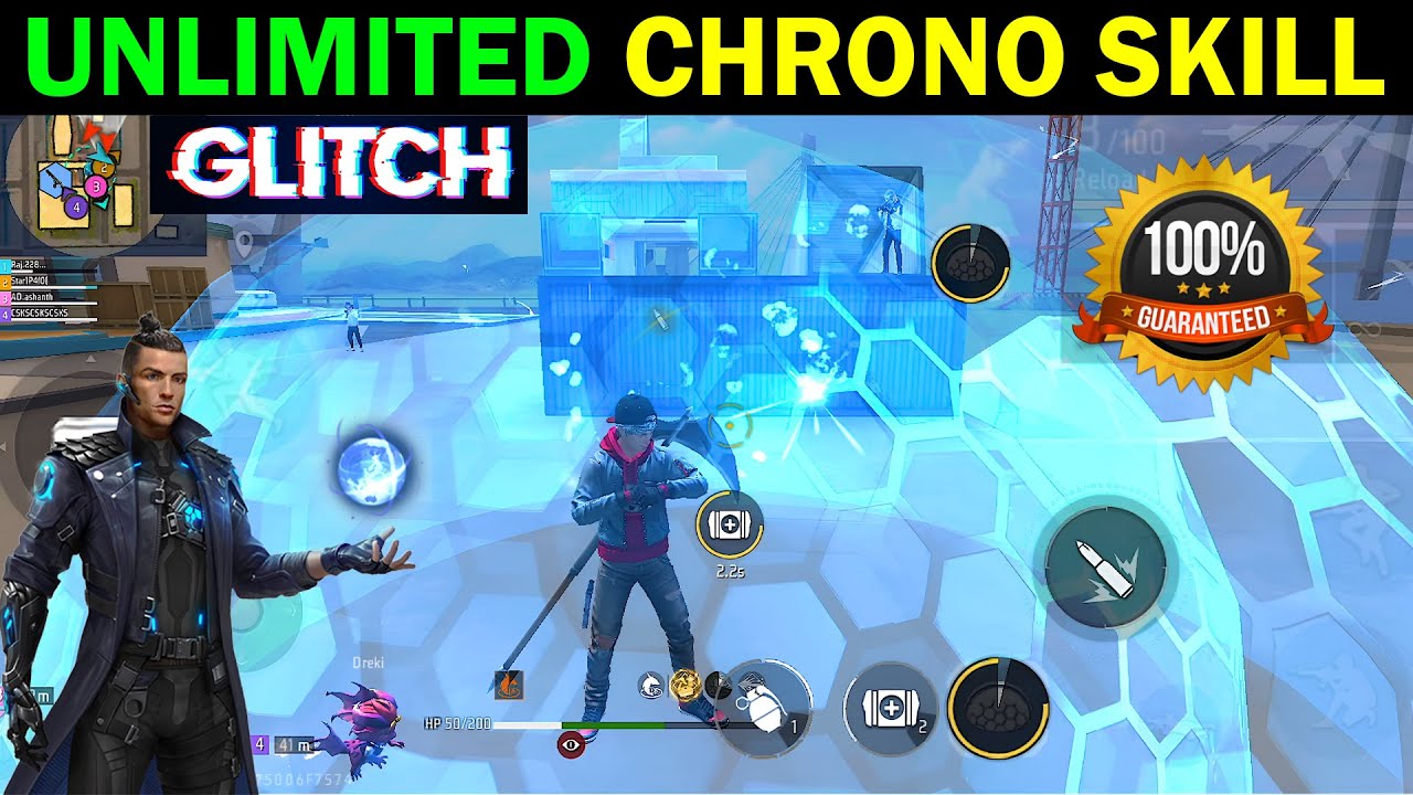 How To Use Unlimited Chrono Skill in CS Rank 😎 | New Unlimited Chrono Skill Glitch in Free Fire 