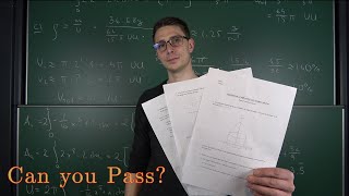Math Teacher Solving his own Calculus Exam