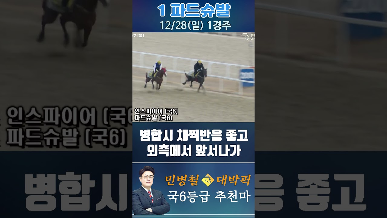 [서울 경마] 민병철 대박픽 2025년 12월 28일 일요 1R 추천마1 #경마 #horse #한국마사회 #automobile #하이라이트 #horseracing