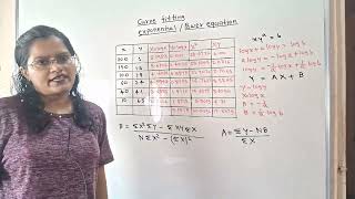 Curve fitting, Exponential or power equation, Statistics