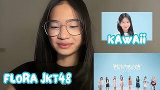 Reaksi Flora JKT48 nonton Special Performance Video - Langit Biru Cinta Searah #jkt48
