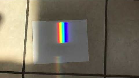 Light dispersion through a prism