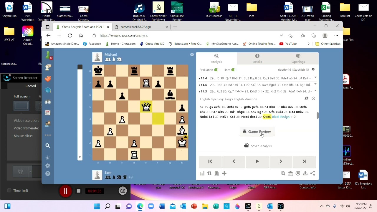 How to analyze your PGN at Chess.com for free. 