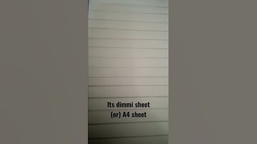 its dimmi sheet or a4 sheet... #shorts #paper #shortsvideo #comment #find
