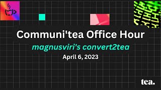 Tea Community Call – AI-enabled packaging – April 6, 2023