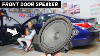 HYUNDAI SONATA FRONT DOOR SPEAKER REMOVAL REPLACEMENT