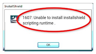 Famous How To Fix "1607 Unable To Install Installshield Scripting Runtime" Error Windows 10/8/7 Wealth