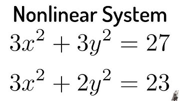 #30. System of Nonlinear Equations with Two Variables (Example with Circle and Ellipse)