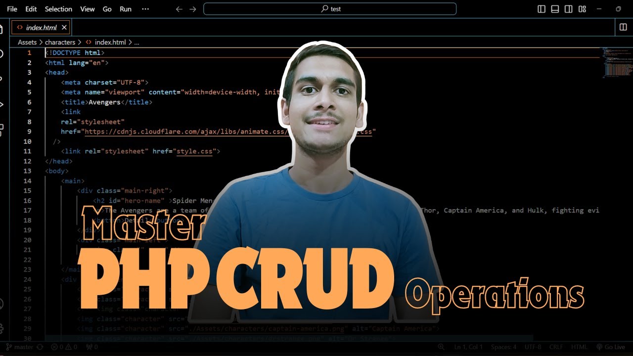 MASTER Php CRUD Operations with MySQL - YouTube