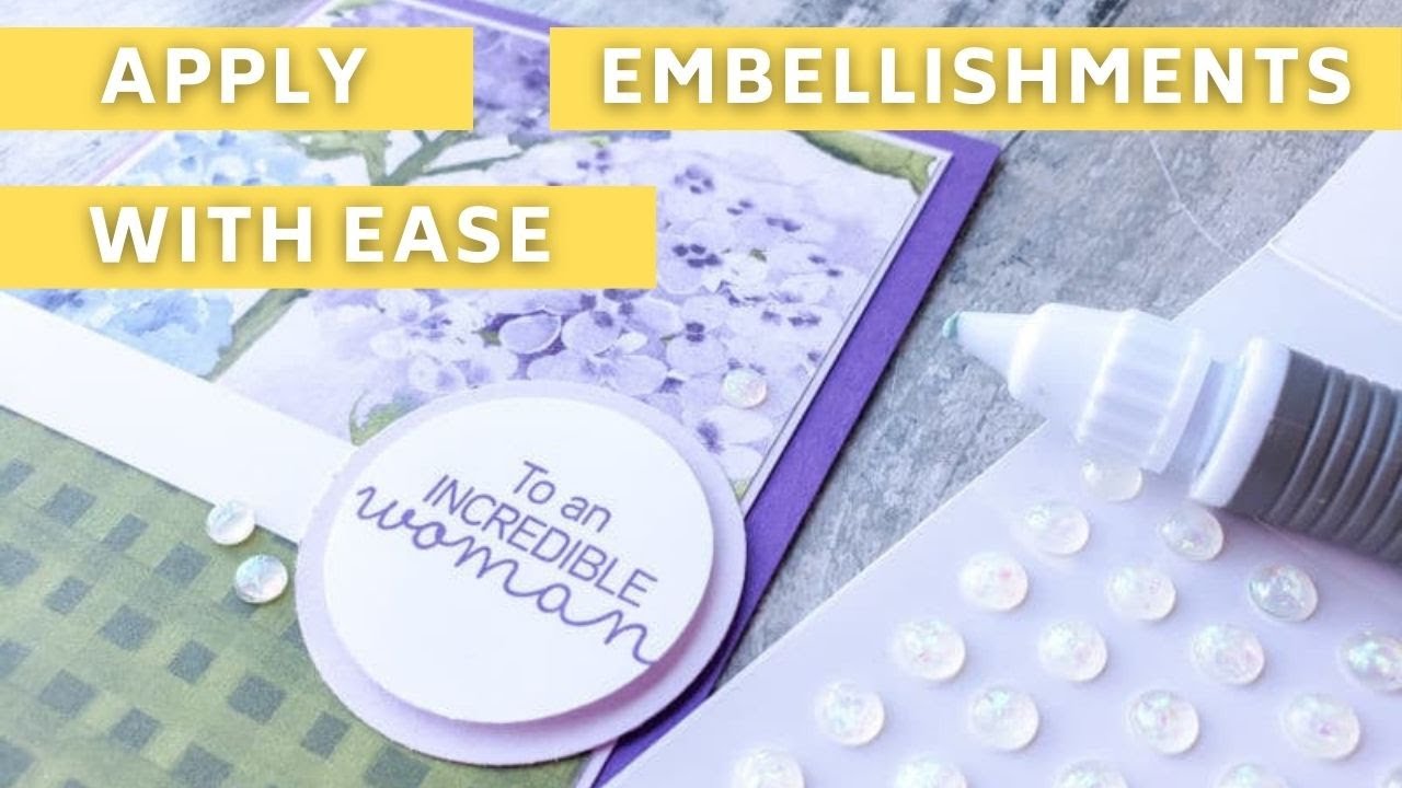 Try This Cardmaking Hack to Apply Gems Without The Hassle!