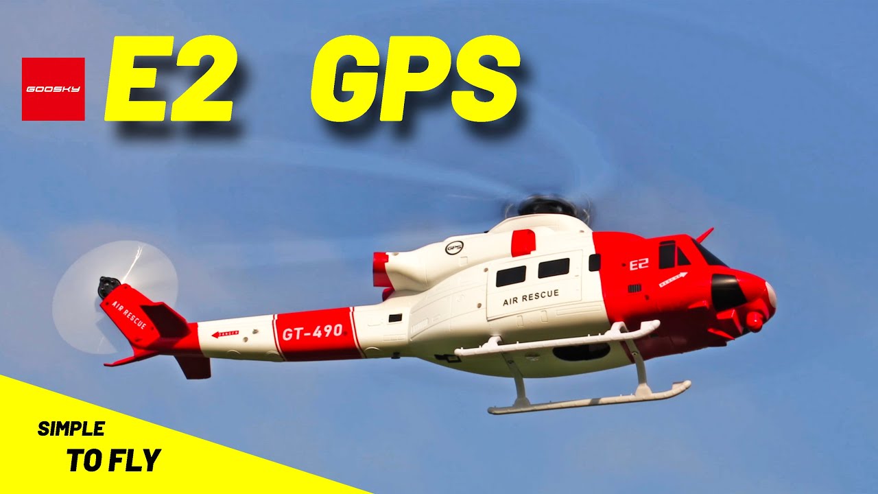 This Goosky E2 GPS Beginner Heli can fly in strong Wind!