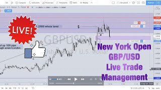 Price Action Study NY Open GBP/USD | Live Trade Management | Smart Money Forex