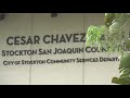 Stockton votes to cover Cesar Chavez name at central library
