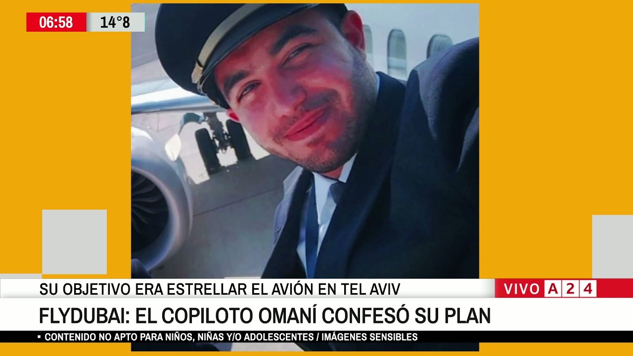 ►El copiloto planeaba estrellar el avión de FlyDubai
