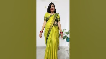 Easy side fitting idea for saree by Rekha Mishra #saree #drape #sareedraping #rekhamishra