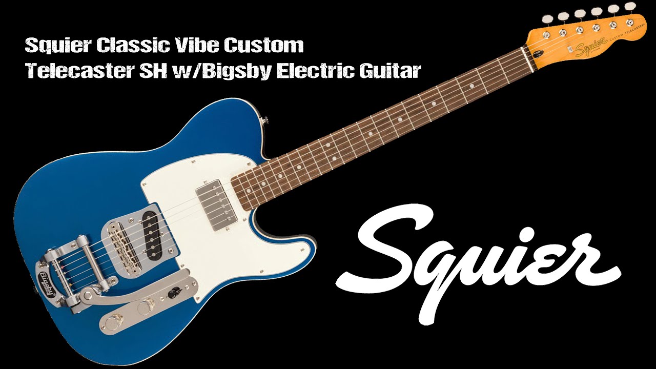 ❤️ダブルバインディング Custom TELECASTER Bigsbytype Squier Classic Vibe Custom Telecaster SH with Bigsby On the